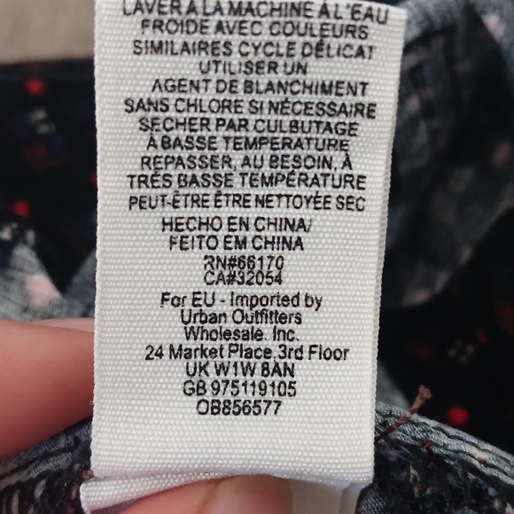 Free People Joanie Printed Corduroy Mini Skirt Size 29 - Picture 6 of 8